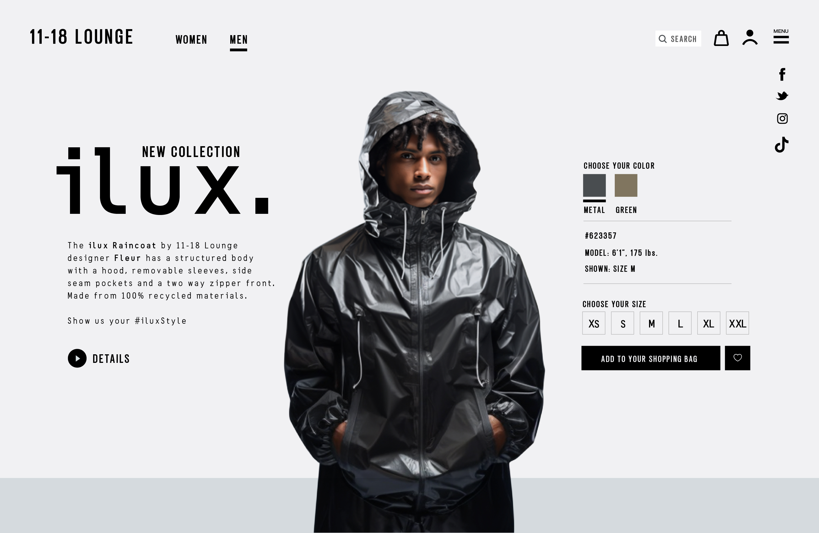Futuristic Fashion Raincoat